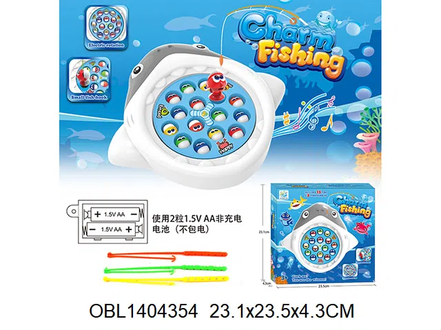 电动钓鱼盘套装带音乐 2*AA无包电_OBL1404354