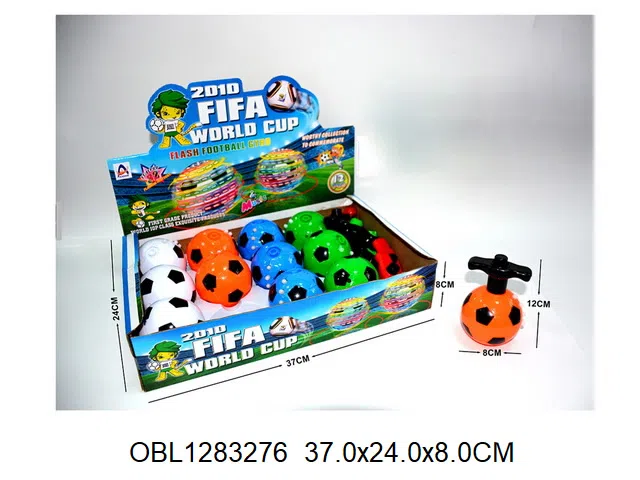足球陀螺带灯光音乐 红外线 包电 12个装1展示盒_OBL1283276