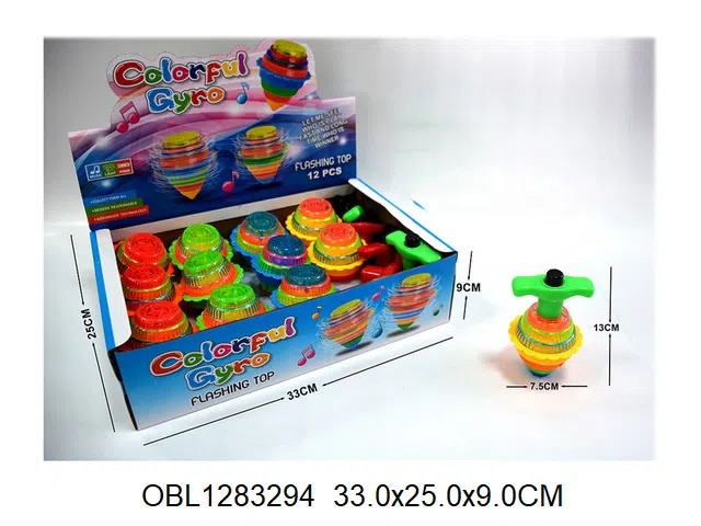 陀螺带灯光音乐  包电 12个装1展示盒_OBL1283294