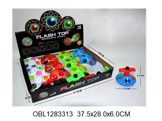 图案陀螺带灯光音  包电 12个装1展示盒_OBL1283313