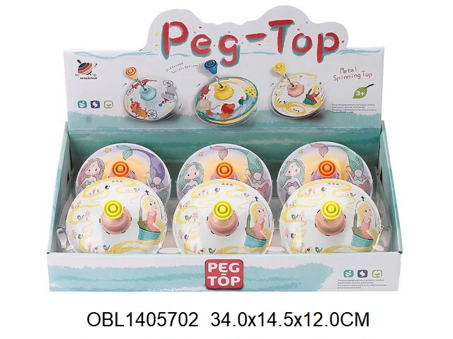 铁质手压陀螺 6粒装1展示盒_OBL1405702